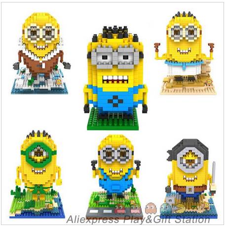 2,51 euros le personnage Minions de Moi, Moche et Méchant (à construire type Lego) – port inclus