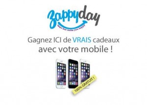 obtenez des cadeaux avec votre smartphone Zappyday