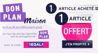 Offre Tati Déco & Maison : 1 acheté = 1 gratuit