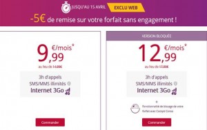 remise de 5 euros mois sur Virgin Mobile