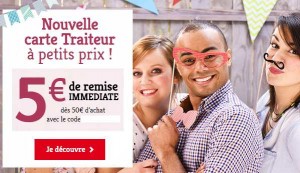 remise sur le traiteur d’Auchan