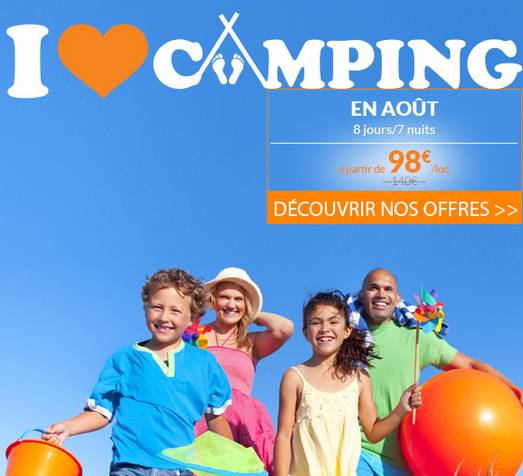 BON PLAN : A partir de 98 euros la semaine de vacances en Aout avec Carrefour Voyages (camping Tohapi)