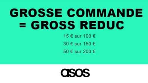 Asos 15€ De Réduction Dès 100€ D'achat, 30€ Dès 150€ D'achat, 50€ Dès 200€ D'achat