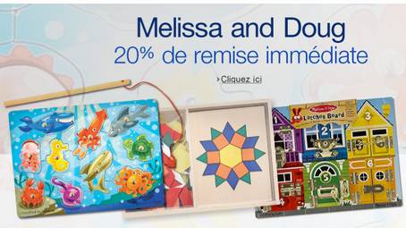 Melissa and Doug : 20% de remise immédiate (code promo Amazon)