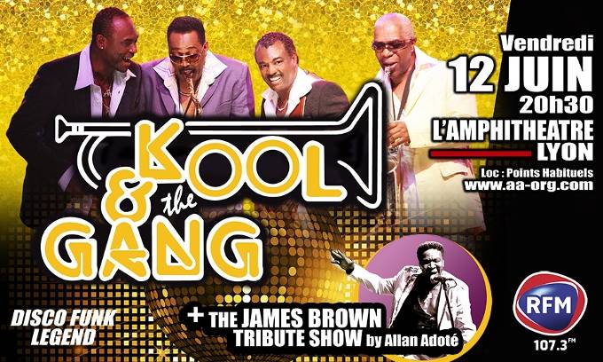 Place de concert Kool And The Gang à 29 euros au lieu de 50 euros (le 12 juin à Lyon)