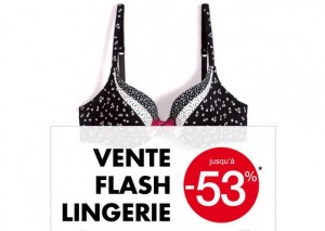 Vente flash lingerie Kiabi