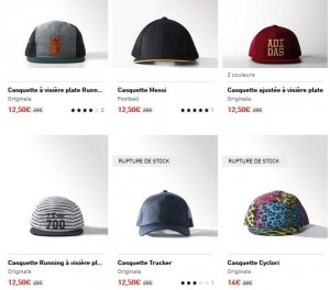 casquettes Adidas à moitié prix