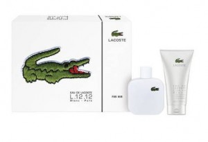 coffret Eau de Lacoste L.12.12 Blanc 100 ml + 150ml qui revient à 45 euros