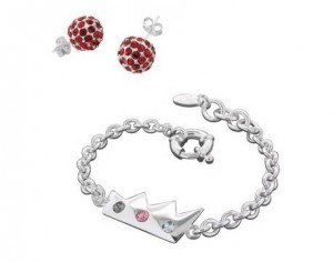 parure Louise Zoé bracelet boucle d’oreille Swarovsk