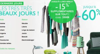 15% supplémentaire sur les promos La Redoute (déjà jusqu’à -60%)