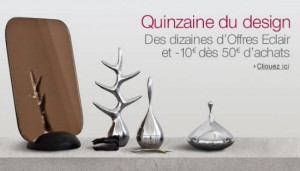 10 euros offerts sur les objets Design 