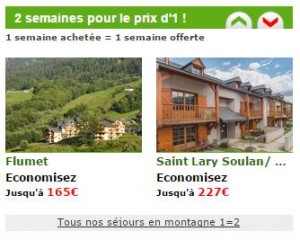 2 semaines de vacances pour le prix d’1 semaine