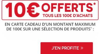 Darty Days Flash ! 10€ offerts tous les 100€ d’achats – Prolongation
