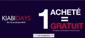 Kiabi 1 gratuit pour 1 achete