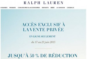 Pré-soldes Ralph Lauren d’été