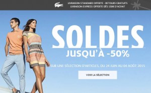 Soldes Lacoste ETE 2015