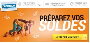 articles des soldes d’été sur Decathlon