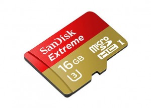 microSDHC 16 Go SanDisk Extreme UHS-I U3 60 Mo