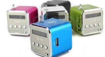 Moins de 6 euros la mini enceinte – radio FM – lecteur micro SD USB port inclus