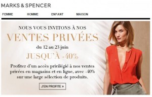 pre-soldes Marks et Spencer