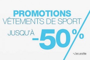 promotion vêtements de sport Amazon. 