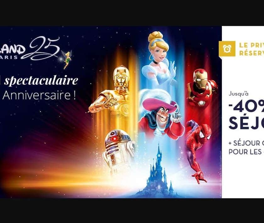 DisneyLand vente flash sur les séjours avec Carrefour Voyages