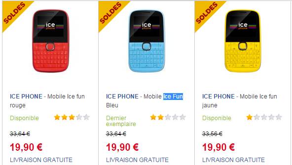 Ice Phone Mini Fun à moins de 20 euros