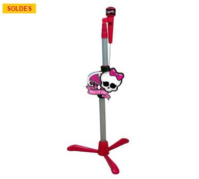 5 euros le Micro sur pied Karaoké Monster High (2eme démarque Pixmania)