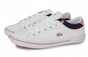 chaussures Lacoste Angha cuir enfant en soldes