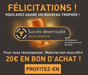 l’offre spéciale pour les diplômés de Matériel.