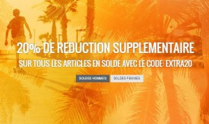 20% en plus sur les Soldes Surfdome