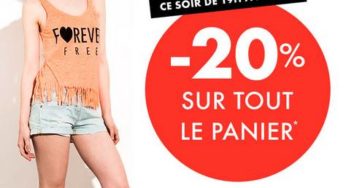 Ce soir 19h-minuit 20% en plus sur la deuxième démarque Gémo !