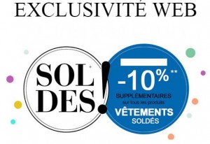 remise supplémentaire sur les soldes La Halle