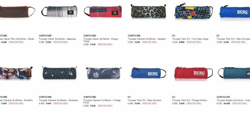 trousse DC Shoes moins de 4 euros livraison gratuite