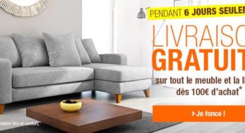 Meuble et Literie : livraison gratuite dès 100 euros d’achats sur Auchan