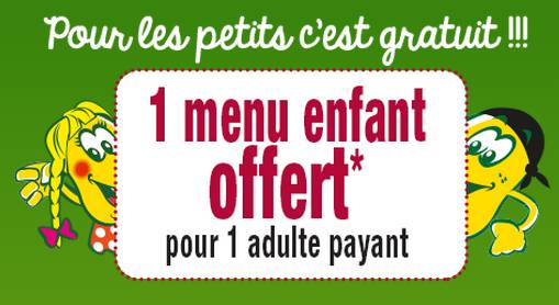 La Pataterie offre 1 menu enfant gratuit pour 1 menu adulte acheté