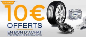 Norauto 10 euros offerts tous les 100 euros