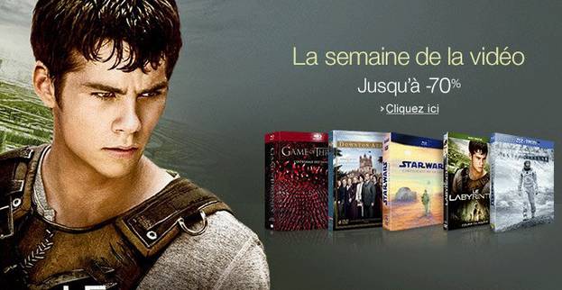 Semaine de la Vidéo : plus de 11000 titres jusqu’à -70% pendant 1 semaine (DVD, Blu-Ray Amazon)