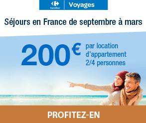 carrefour voyage 200 euros 2 semaines