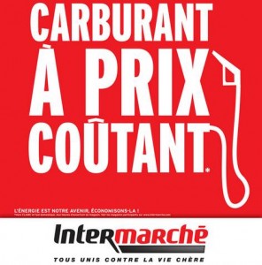 essence à prix coutant Intermarché 