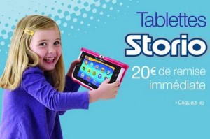 20 euros de remise immédiate sur les tablettes Storio