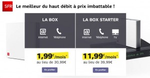 Box de SFR sur Showroomprivé