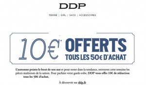 DDP 10 euros offerts