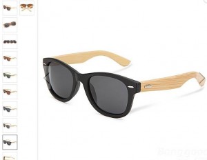 Lunettes de soleil en Bambou pas chères
