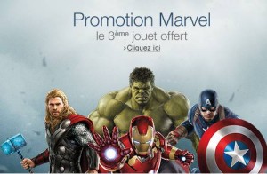 Marvel 2 figurines achetées = 1 gratuite 