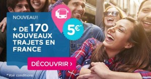 OUIBUS nouvelles lignes 5 euros