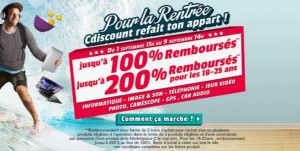 Voir les articles de l’offre jusqu’à 100% remboursé Cdiscount