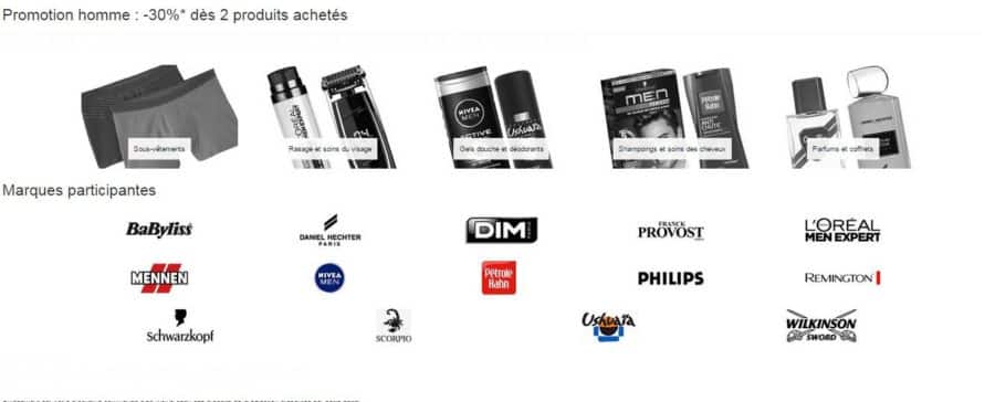 Promo homme Amazon : 2 articles = 30% de remise (DIM, Philips, L’Oreal Men, Remington…)