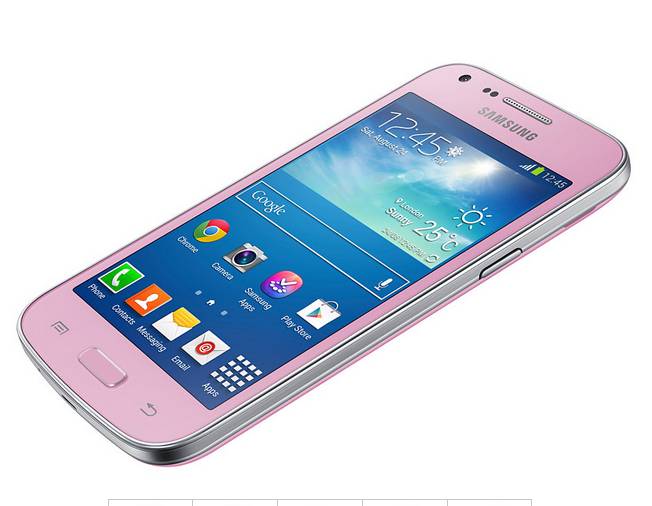 Smartphone Samsung Galaxy Core Plus Rose 100% remboursé (valeur 99 euros)