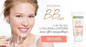 échantillons crème BB Light Garnier 